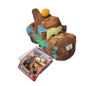 Vintage Disney Pixar Cars Tow Mater Smack Yak Plush Stuffed Toy 6" NON WORKING
